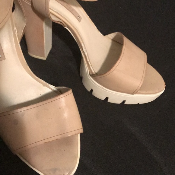 ZARA Nude Chunky Platform Heels 👡🌈 - Picture 7 of 7